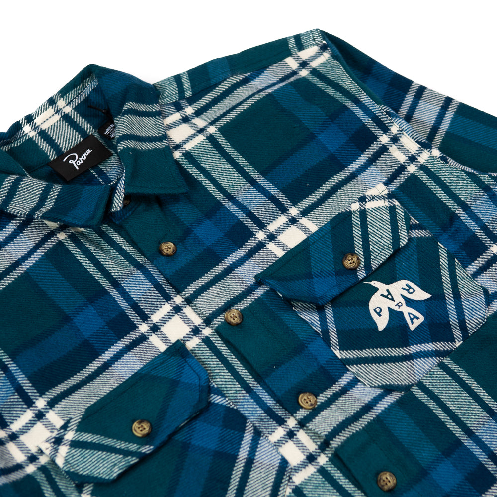 Crow Flanel Shirt (Pine Green)
