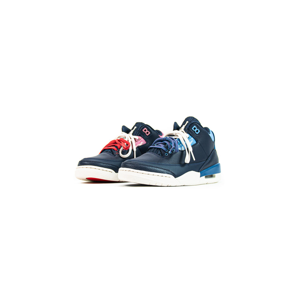 WMNS Air Jordan 3 Retro (Obsidian/Chalk-Track Red)