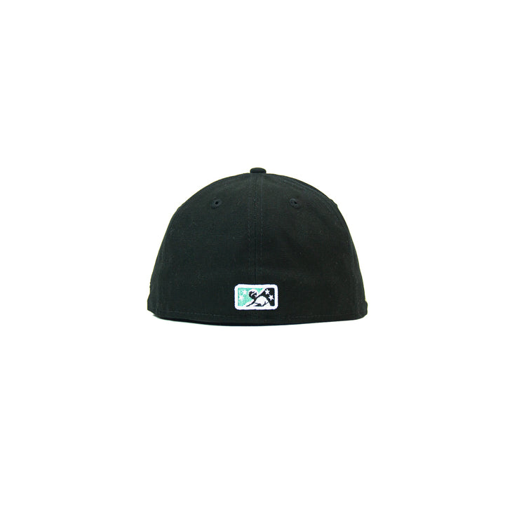 Dayton Dragons Fitted Cap (Black Canvas/ Seafoam)