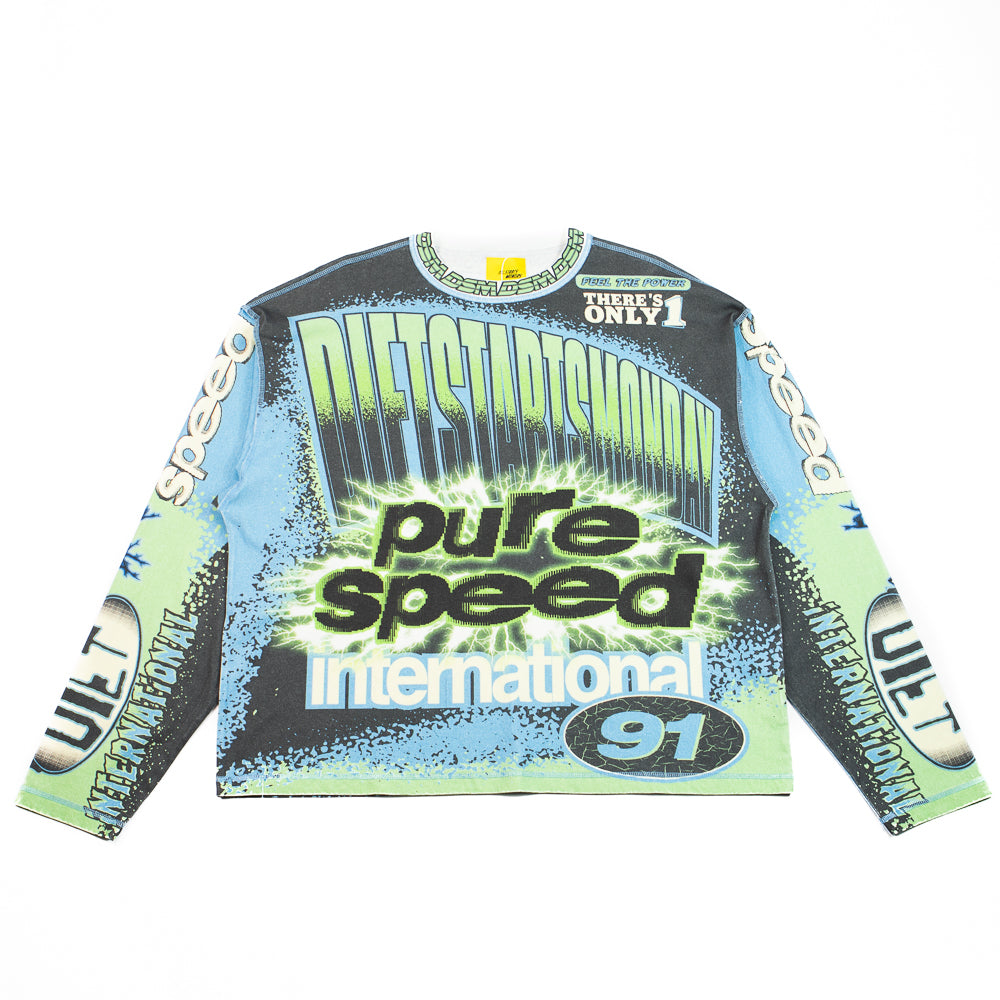 MX Racing Jersey (Black/Blue/Green)