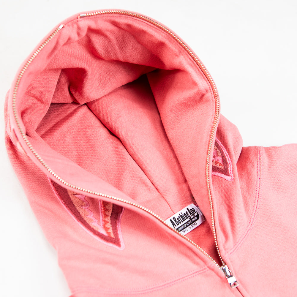 Ape Head One Point Shark Zip Hoodie (Pink)