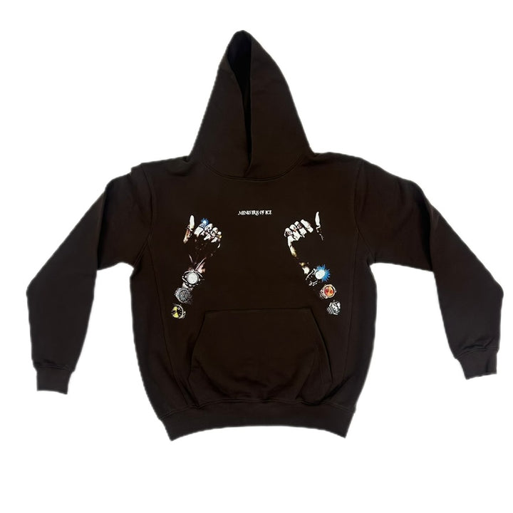 Wrist Bling Hoodie (Brown)