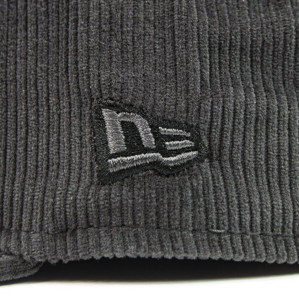 Corduroy Crown Fitted Hat (Graphite)