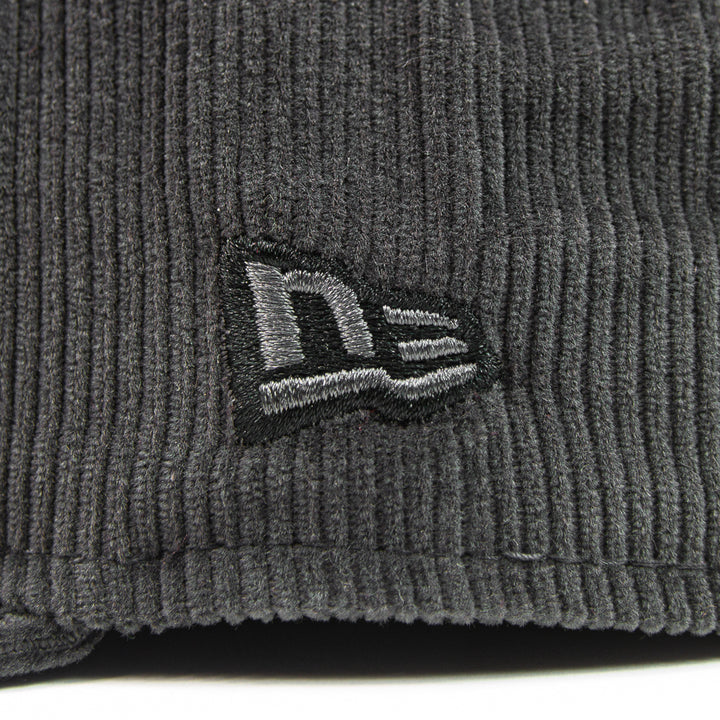 Corduroy Crown Fitted Hat (Graphite)