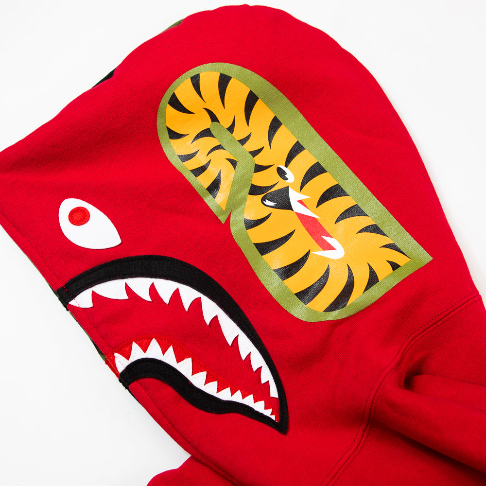 ABC Shark Full Zip Hoodie (Red)