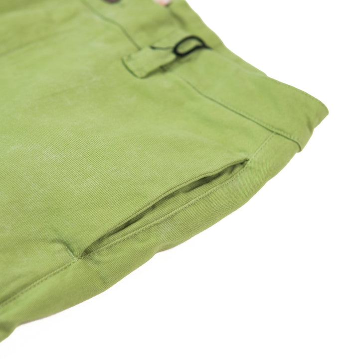 Twill Cargo Wide Leg (Green)