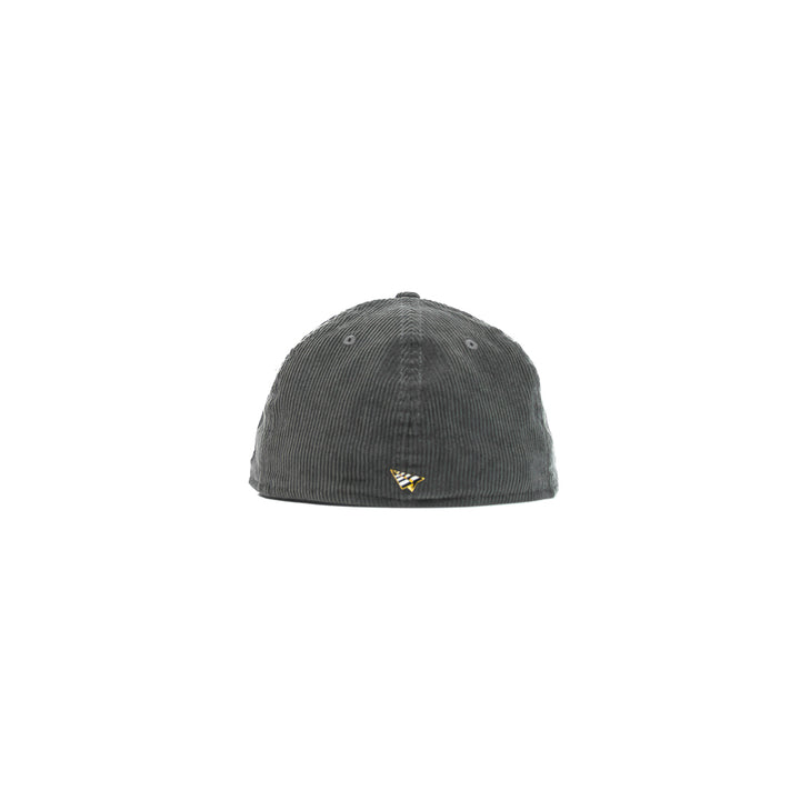 Corduroy Crown Fitted Hat (Graphite)
