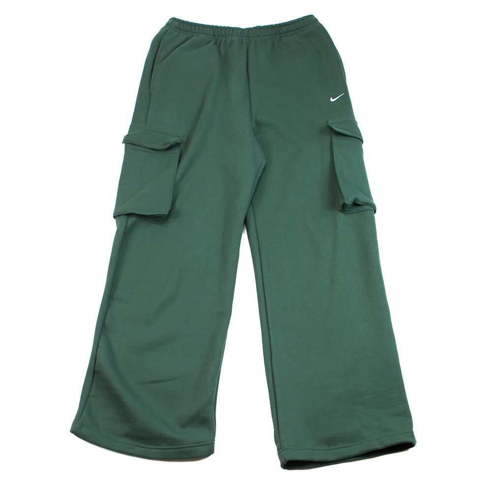 Studio Fleece Medium Weight Oversized High-Rise Cargo Pants (Camo Green/Sail)