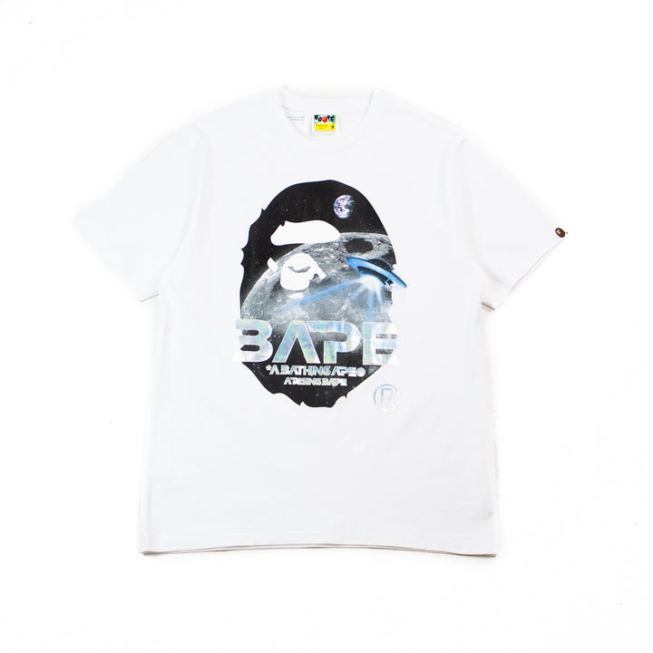 Moon Photo Ape Head Tee (White)