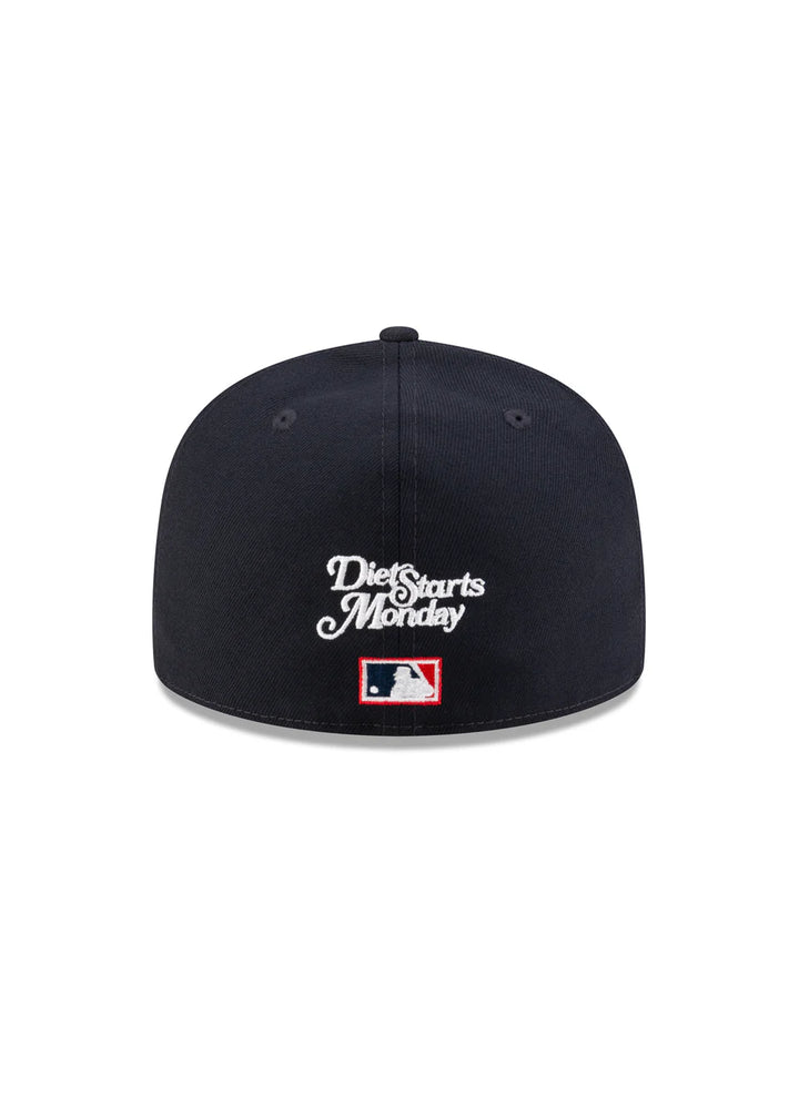 Cleveland Indians x Diet Starts Monday Fitted Cap (Navy/Scarlet)