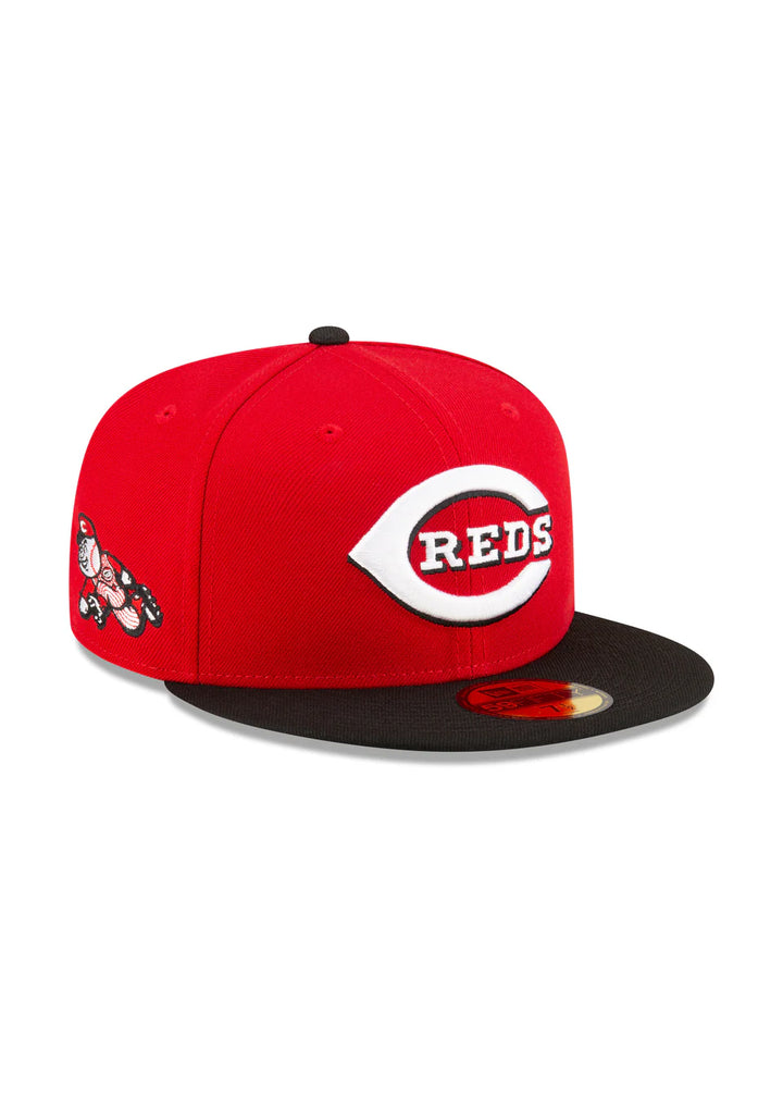 Cincinnati Reds x Diet Starts Monday Fitted Cap (Scarlet/Black)