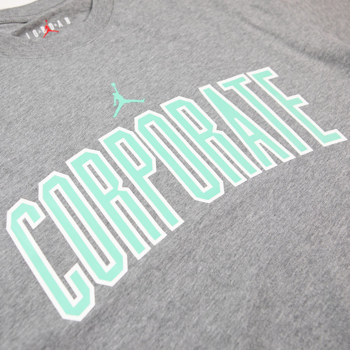 Jordan x Corporate Tee (Carbon Heather)