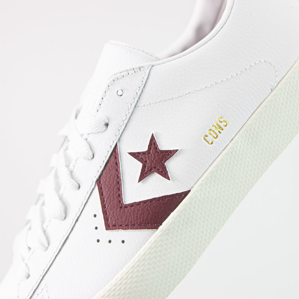 PL Vulc Pro Ox (White/Deep Bordeaux)