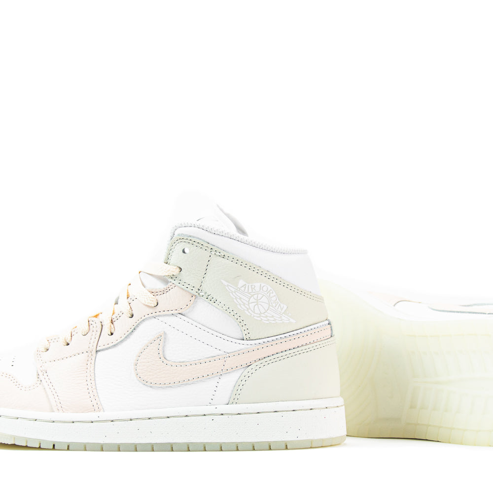 Air Jordan 1 Mid SE (White/Guava Ice-Sea Glass)