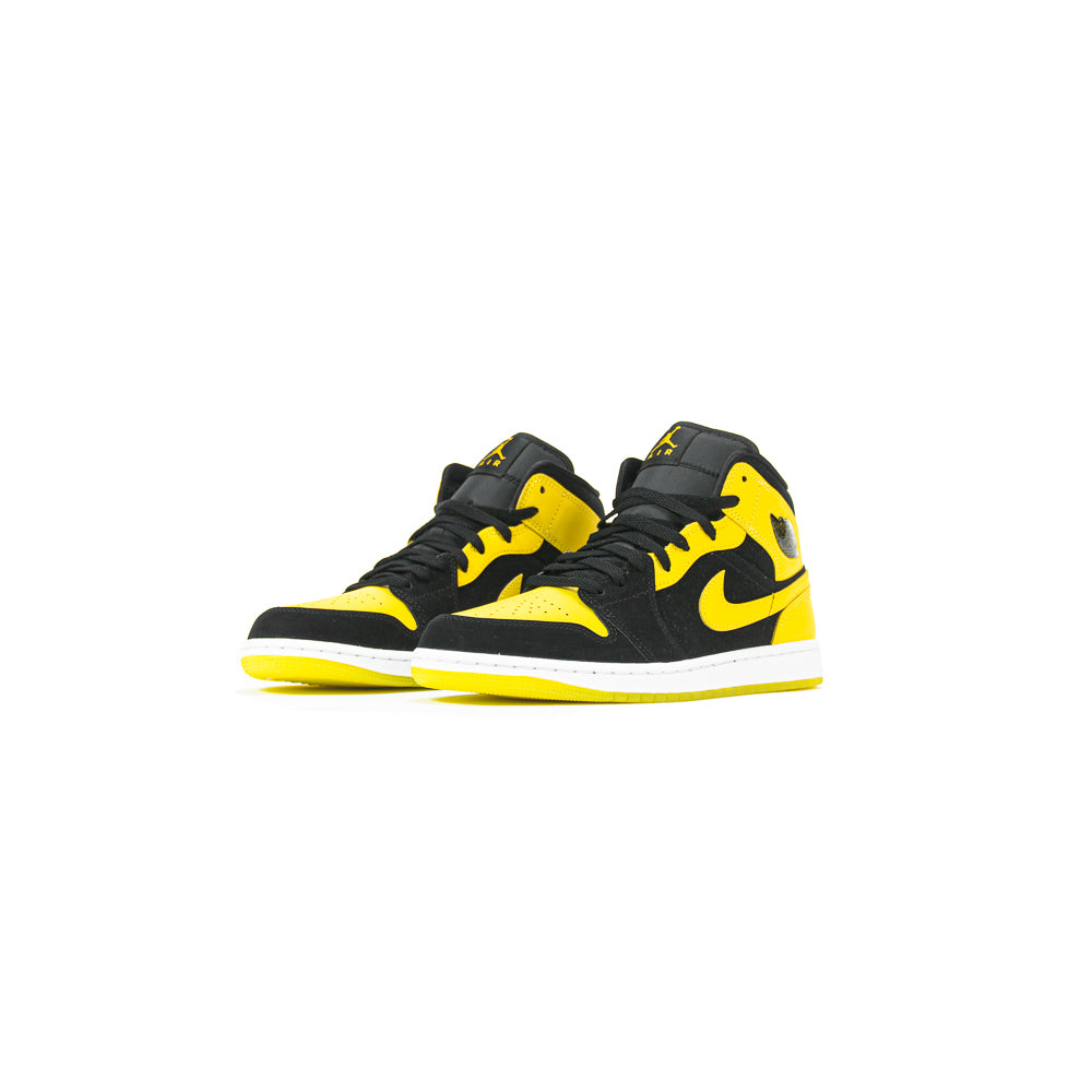 Air Jordan 1 Mid SE (Black/Varsity Maize-White)