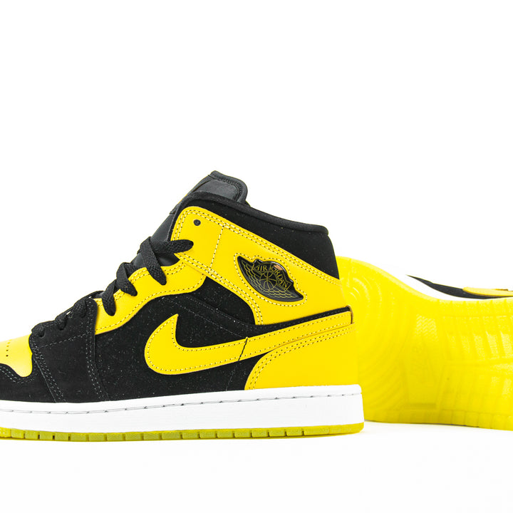 Air Jordan 1 Mid SE (Black/Varsity Maize-White)