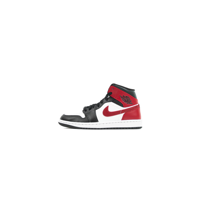 Wmns Air Jordan 1 Mid (Sail/Gym Red-Off Noir-White)