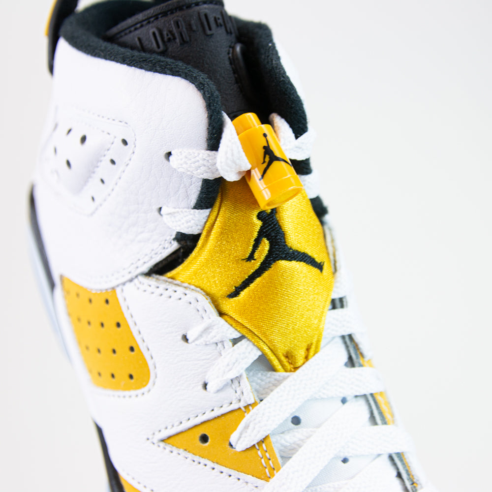 Air Jordan 6 Retro (GS) (White/Yellow Ochre-Black)