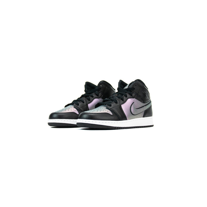 Air Jordan 1 Mid SE BG (Black/Black/White)