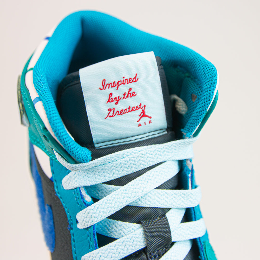 Air Jordan 1 Mid SS (GS) (Anthracite/Glacier Blue) – Corporate
