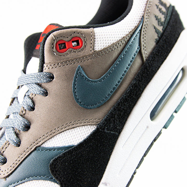 Air Max 1 PRM (White/Slate Blue/Black)