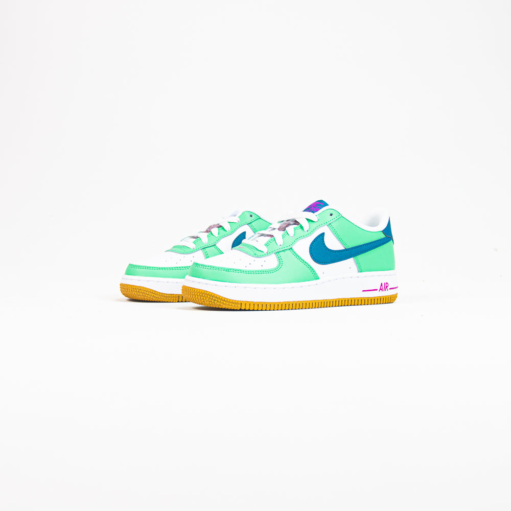 Air Force 1 LV8 GS (White/Green Abyss-Spring Green)