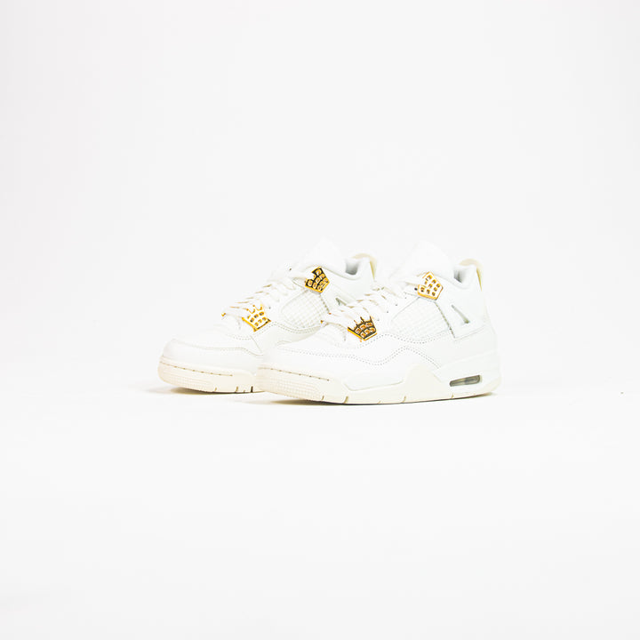 Wmns Air Jordan 4 Retro (Sail/Metallic Gold-Black)