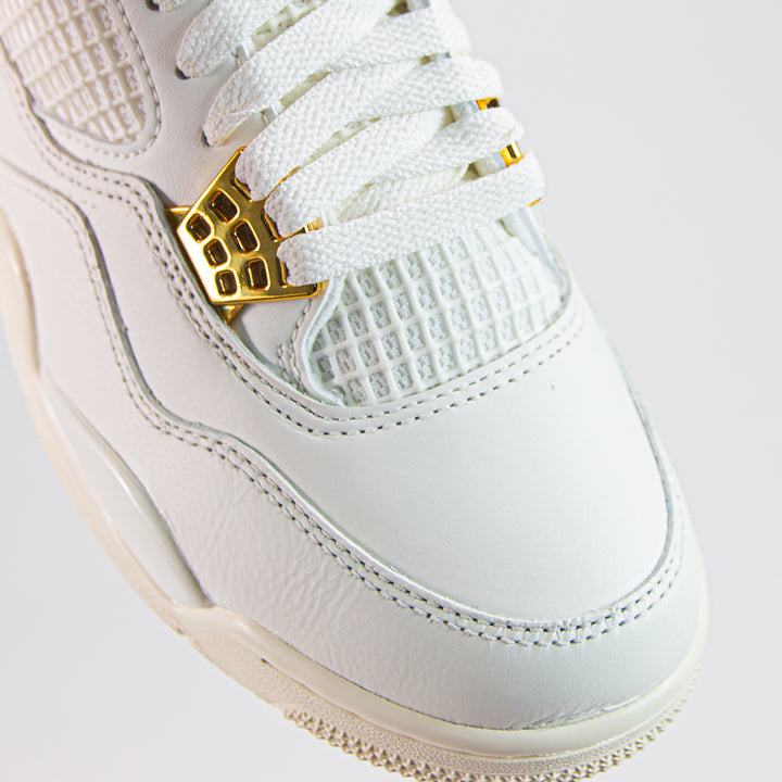 Wmns Air Jordan 4 Retro (Sail/Metallic Gold-Black)