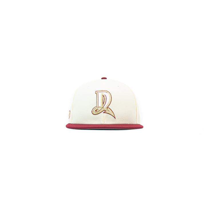 Dayton Dragons Fitted Cap (Chrome White/ Cardinal Red)