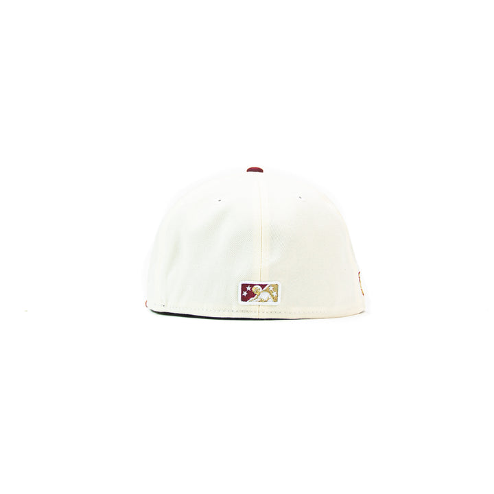Dayton Dragons Fitted Cap (Chrome White/ Cardinal Red)