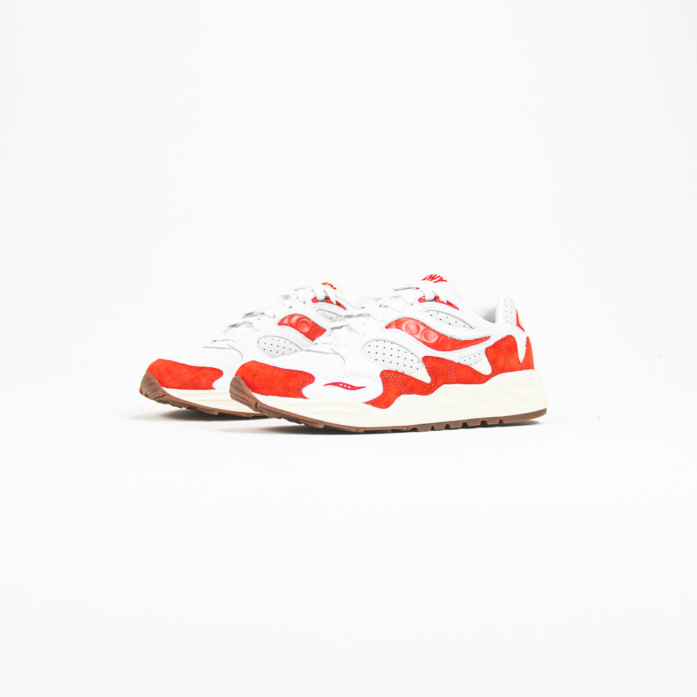 Grid Shadow 2 (White/Red)