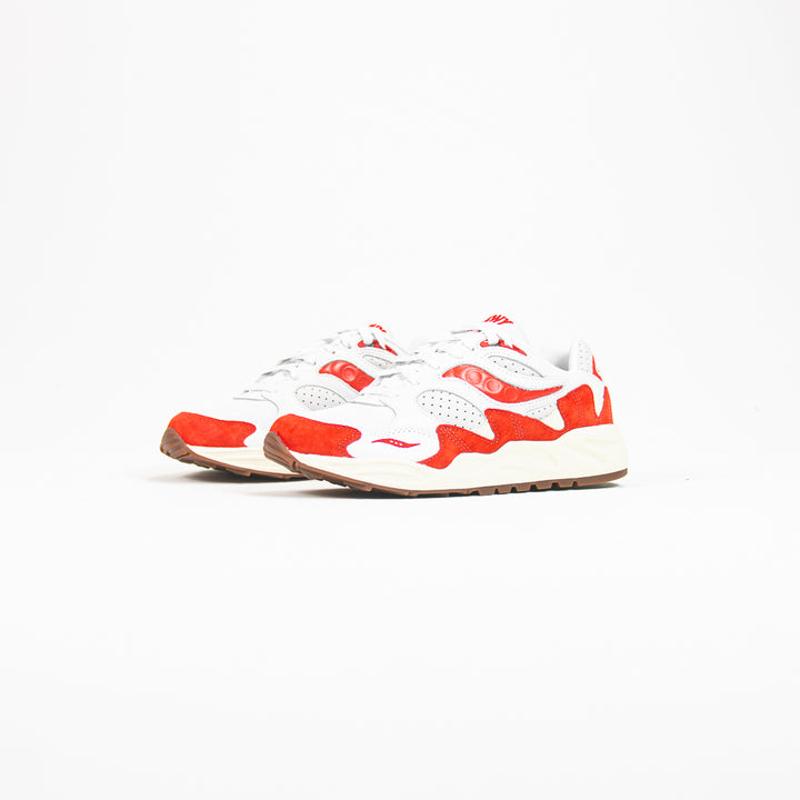 Grid Shadow 2 (White/Red)