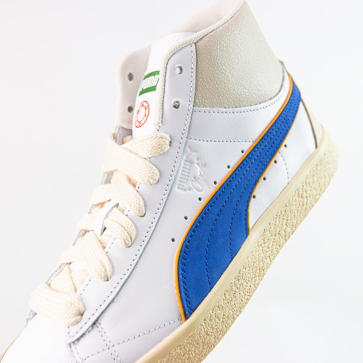 Puma x Rhuigi Clyde Mid Bball (Puma White/Royal Sapphire)