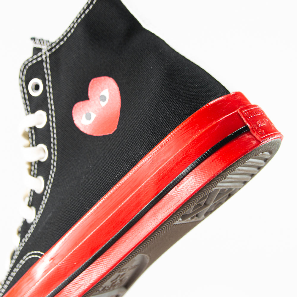 Comme des Garcons Play x Converse Chuck 70 Hi (Black/Red/Egret)