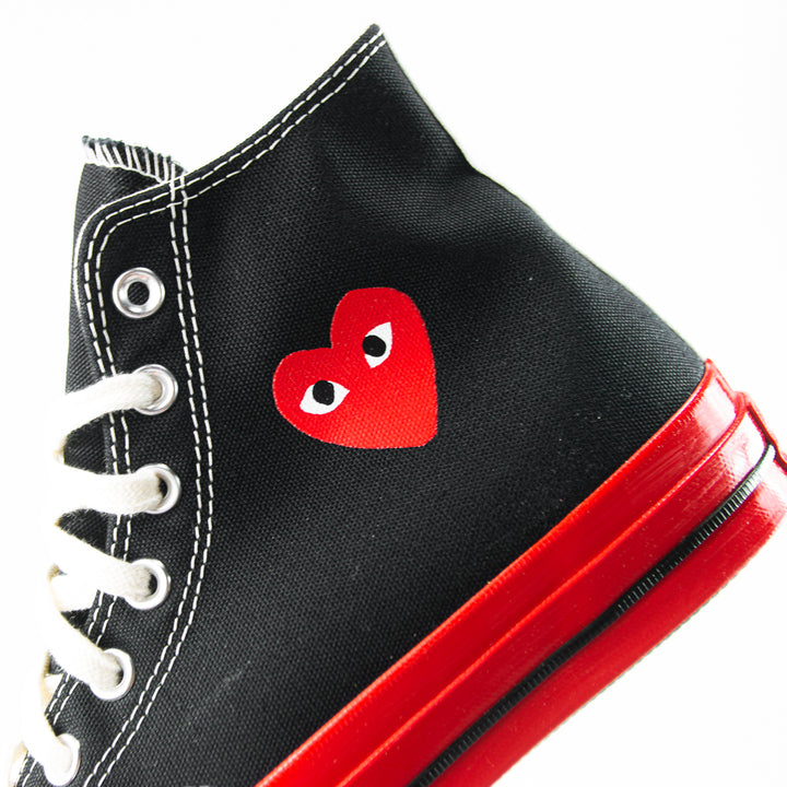 Comme des Garcons Play x Converse Chuck 70 Hi (Black/Red/Egret)