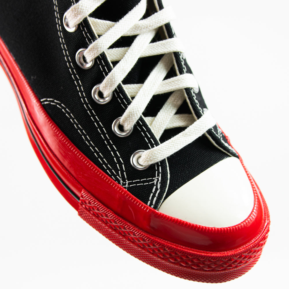 Comme des Garcons Play x Converse Chuck 70 Hi (Black/Red/Egret)