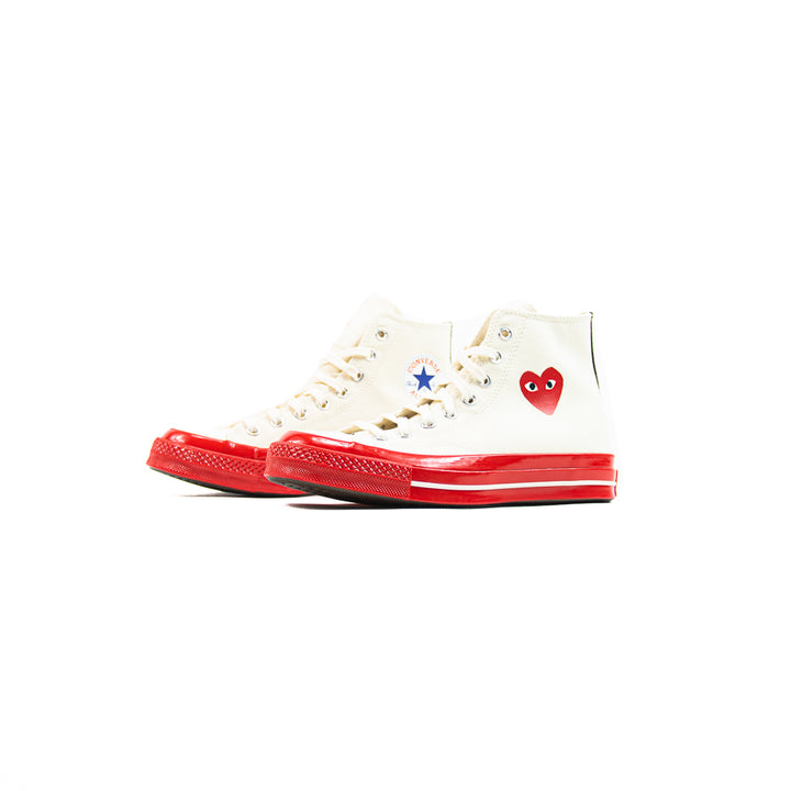 Comme des Garcons Play x Converse Chuck 70 Hi (Pristine/Red/Egret)