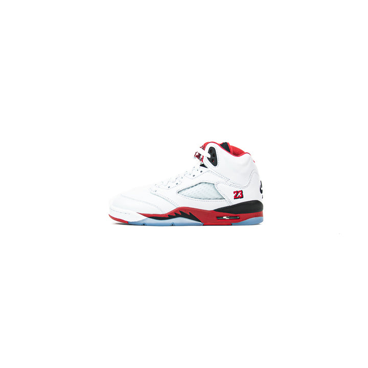 Air Jordan 5 Retro OG GS (White/Fire Red/Black)