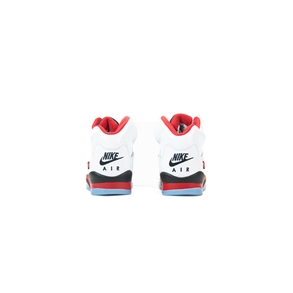 Air Jordan 5 Retro OG GS (White/Fire Red/Black)
