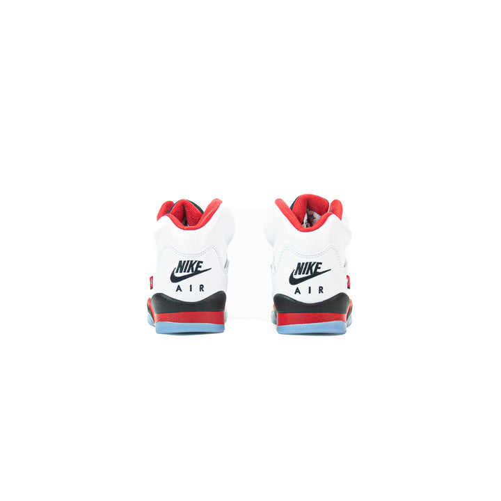Air Jordan 5 Retro OG GS (White/Fire Red/Black)