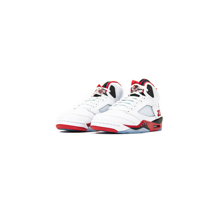 Air Jordan 5 Retro OG (White/Fire Red-Black)