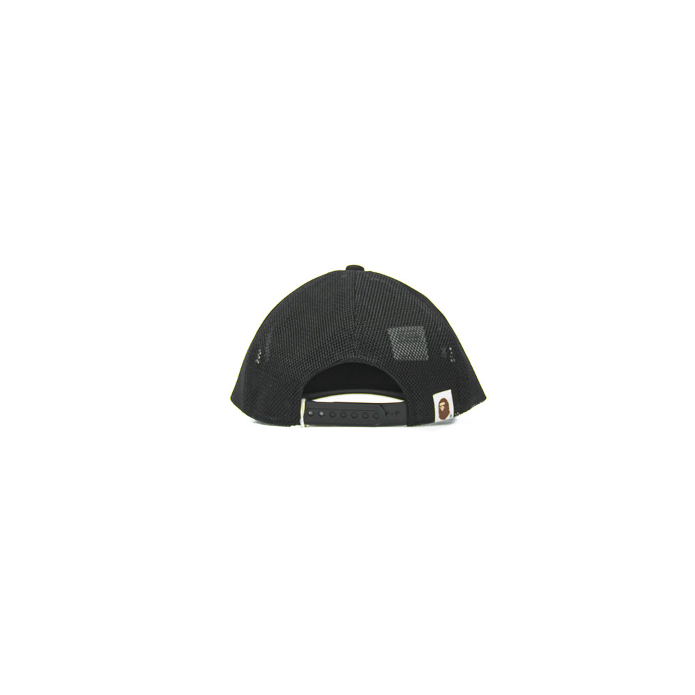 Crystal Stone Bape Sta Logo Mesh Cap (Black)