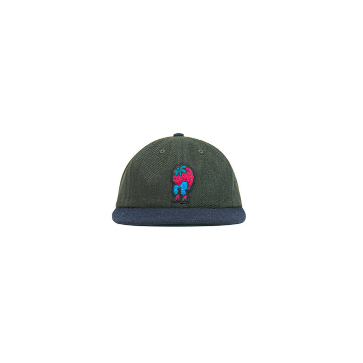 Stupid Strawberry 6 Panel Hat (Hunter Green)