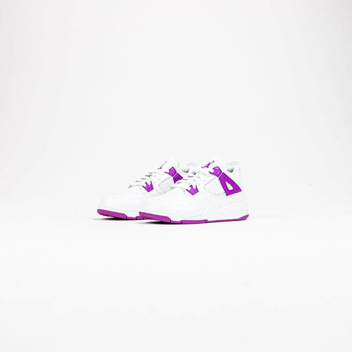 Jordan 4 Retro (PS) (White/Hyper Violet)