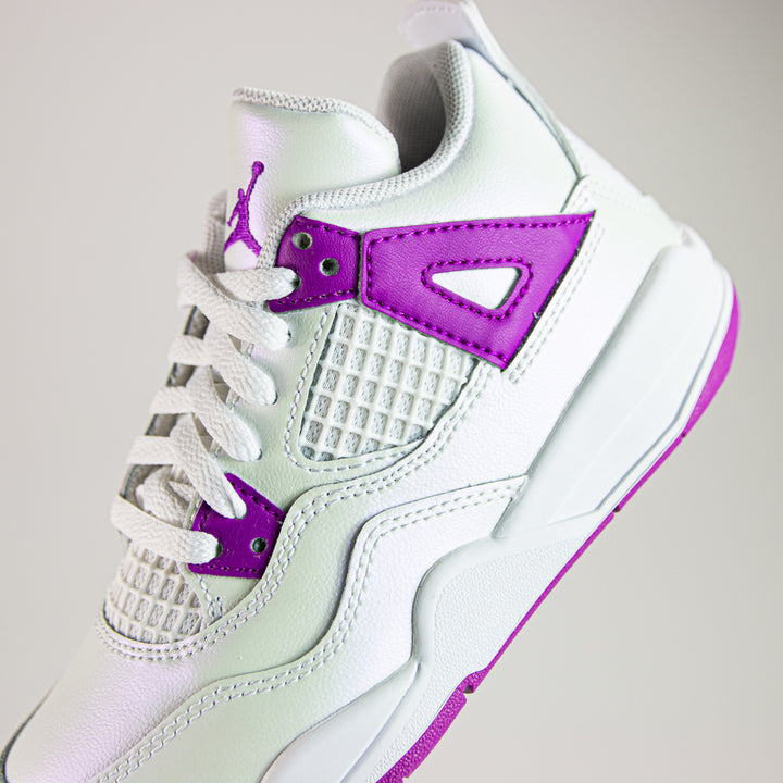 Jordan 4 Retro (PS) (White/Hyper Violet)