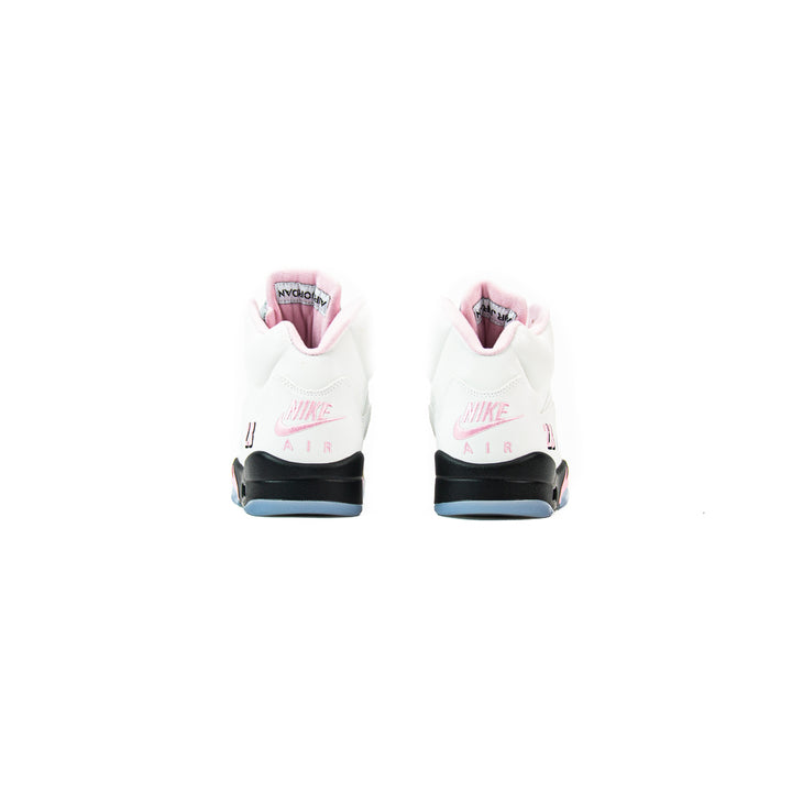 Air Jordan 5 Retro (White/Soft Pink/Black)