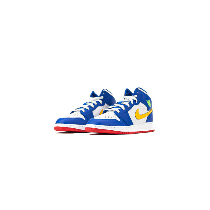 Air Jordan 1 Mid BG (Racer Blue/Speed Red/Gold)