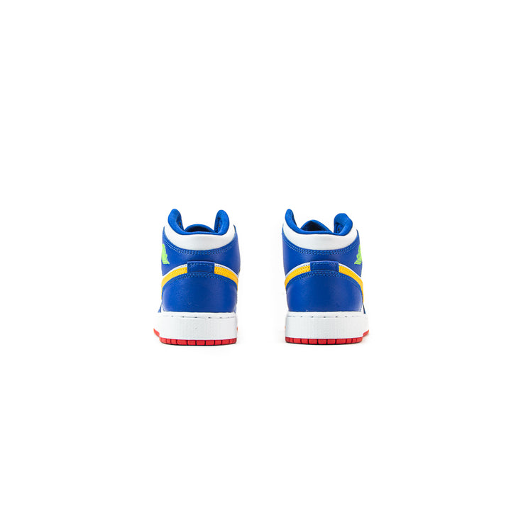 Air Jordan 1 Mid BG (Racer Blue/Speed Red/Gold)