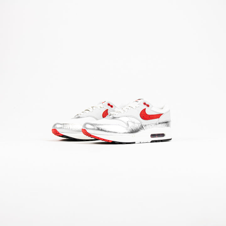 Air Max 1 PRM (White/Chile Red)