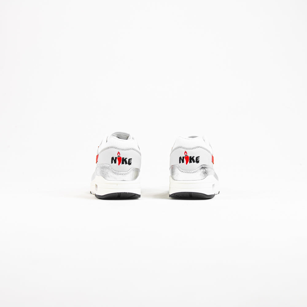 Air Max 1 PRM (White/Chile Red)